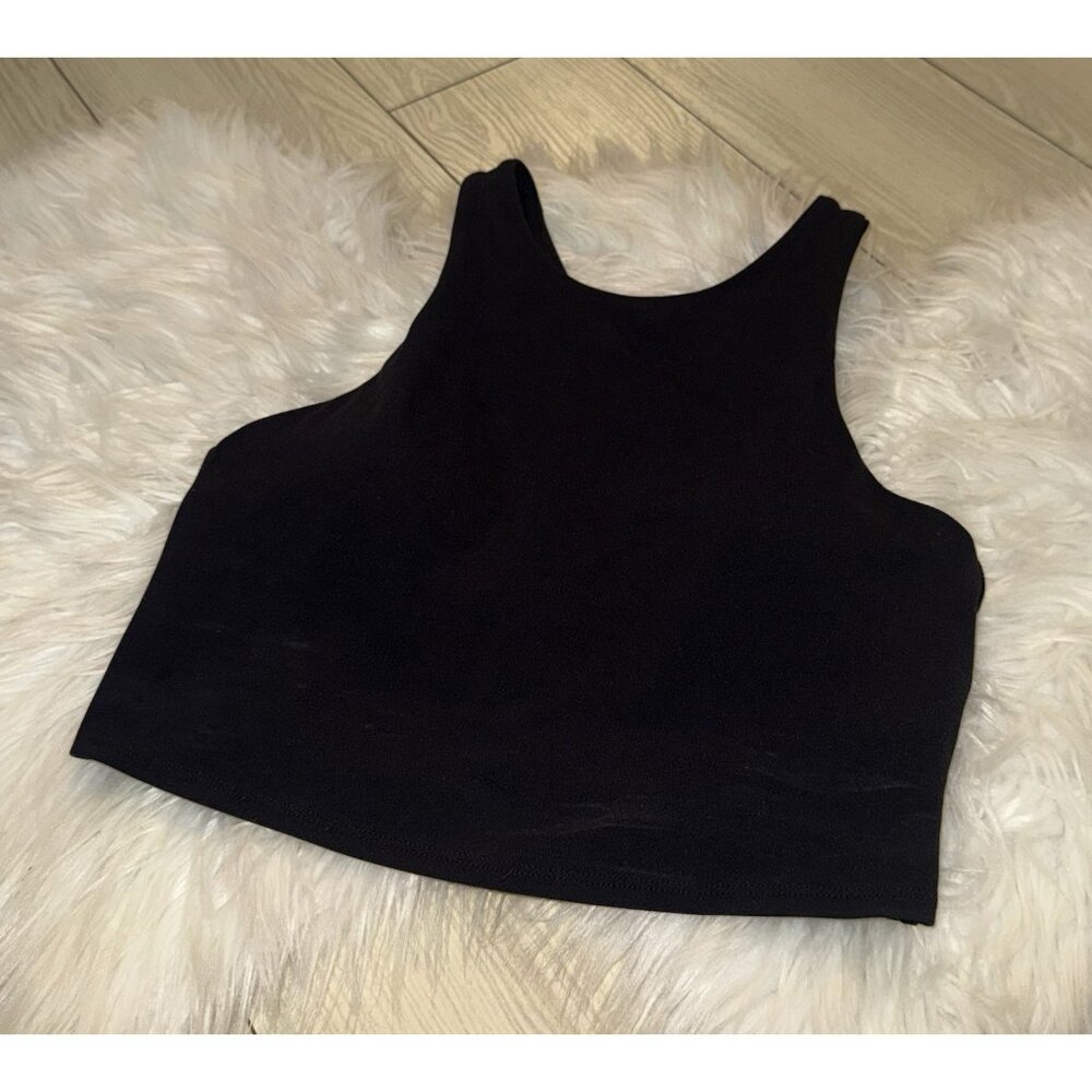 Athleta Conscious Twist Powervita Crop Top Racerback Sports Tank Womens S Small